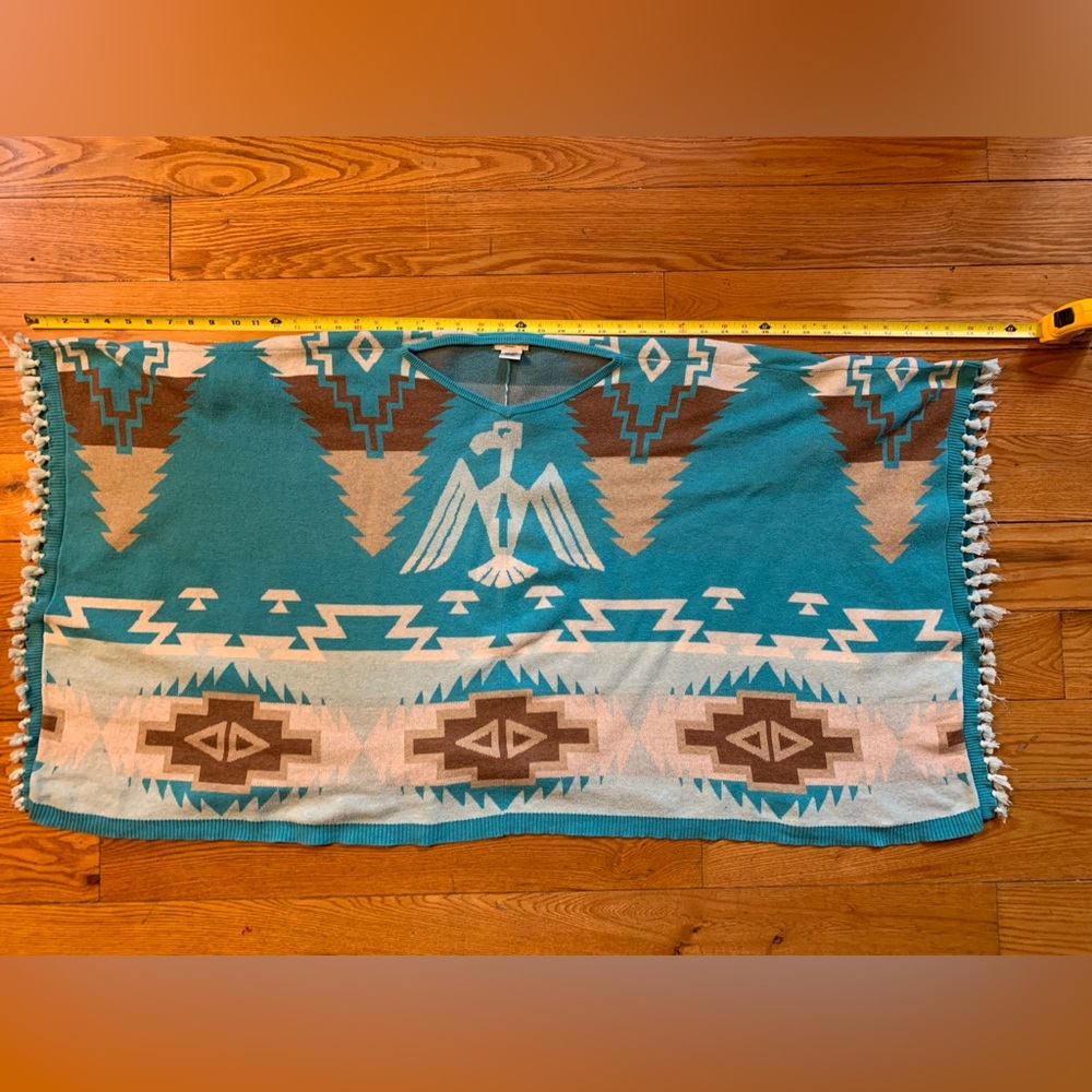 Tasha Polizzi Turquoise Thunderbird Poncho - Picture 5 of 6